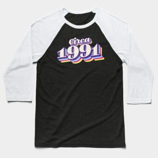 1991 Birthday Baseball T-Shirt